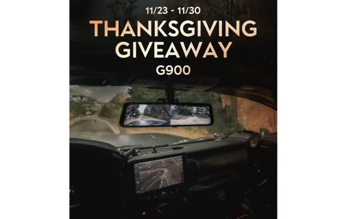 Thanksgiving Giveaway: WOLFBOX Mirror Dashcam G900!