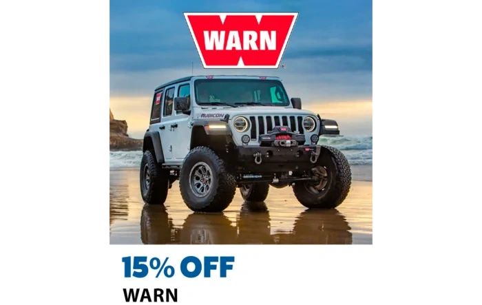 15% OFF WARN Top Selling Winches!