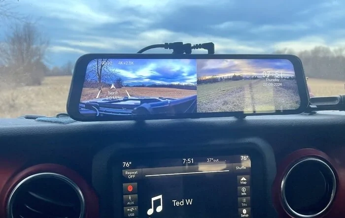 The Wolfbox G900 4k Front Camera 2.5k rear camera Dash Cam System. My review of it The Pros and Cons