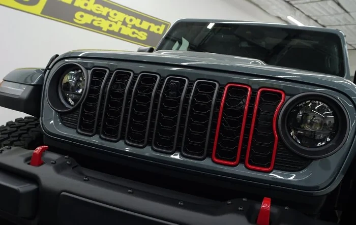 2024 + Jeep Wrangler JL / JT Grille Pinstripes Inlays