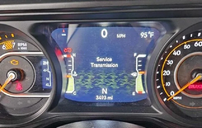 EVIC Displays: SERVICE TRANSMISSION - Service Procedure for JL/JT with Manual Transmission