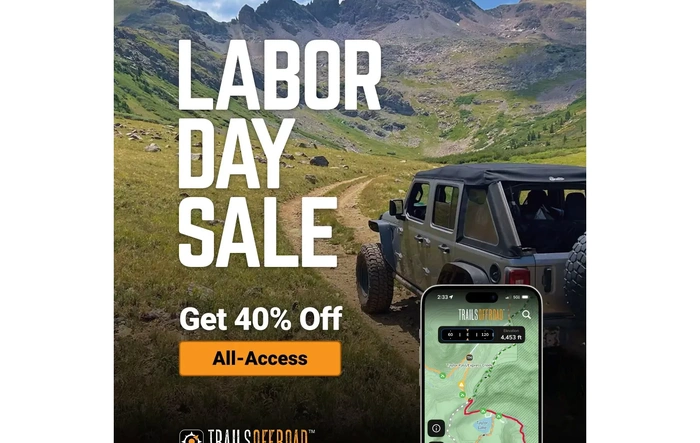 Labor Day 2026!  $23.99 All-Access Membership to Trails Offroad