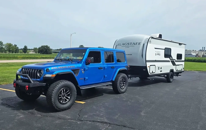 Got our new camper: 2026 Forest River Flagstaff E-Pro E17LE Travel Trailer