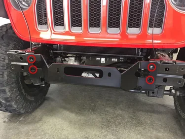 Jeep Wrangler JL WARN JL Rubicon Winch Mount Plate and Zeon 10-S Install Align-holes