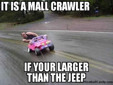 Jeep Wrangler JL You might have a "mall crawler" if..... Jeep small
