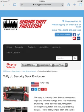 Jeep Wrangler JL Smittybilt Security Storage Vault installed in the JLUR! EA1EB9B1-28F7-4720-B085-C41086AC5D24